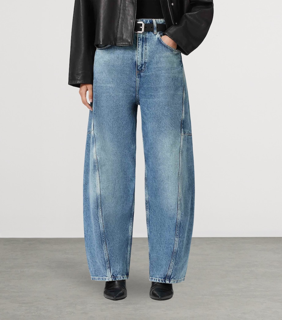 Organic Denim Carter Barrel Jeans MID INDIGO Image 5