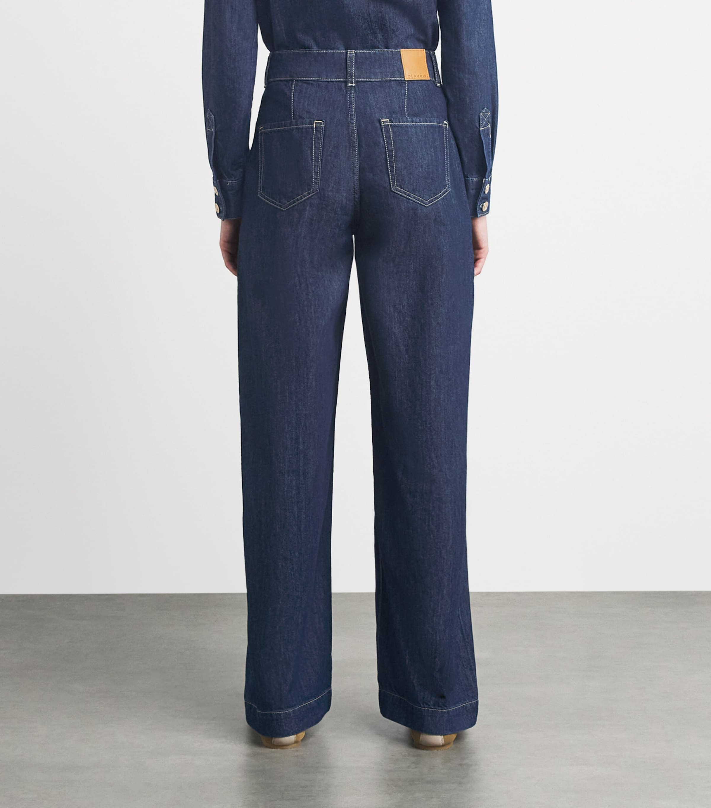 Claudie Pierlot Womens Barrel Jeans Blue Denim Image 4