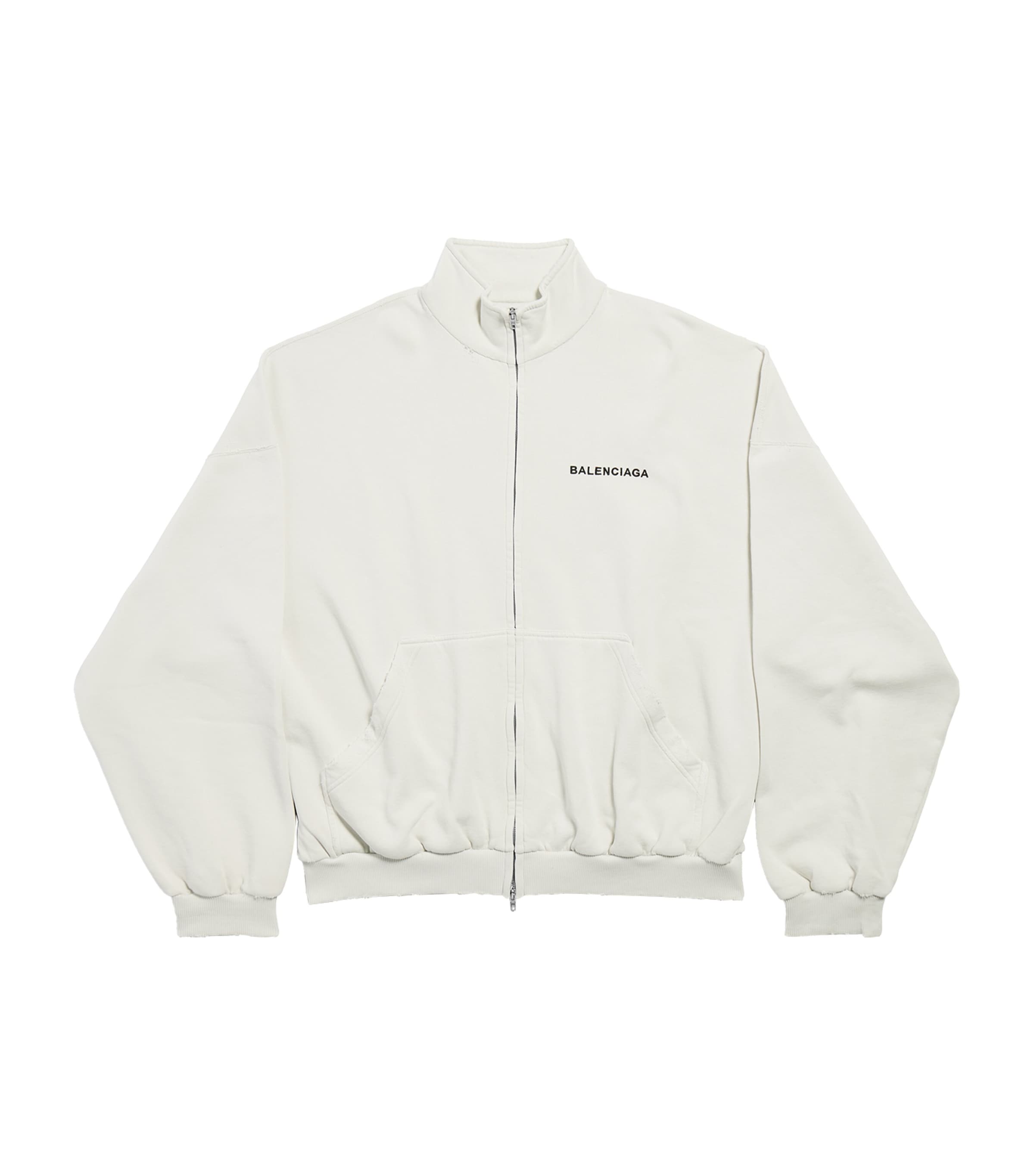 大人カジュアル◇Zip Up ジャケット◇BALENCIAGA Balenciaga Cotton Logo Zip-Up Jacket | Harrods UK