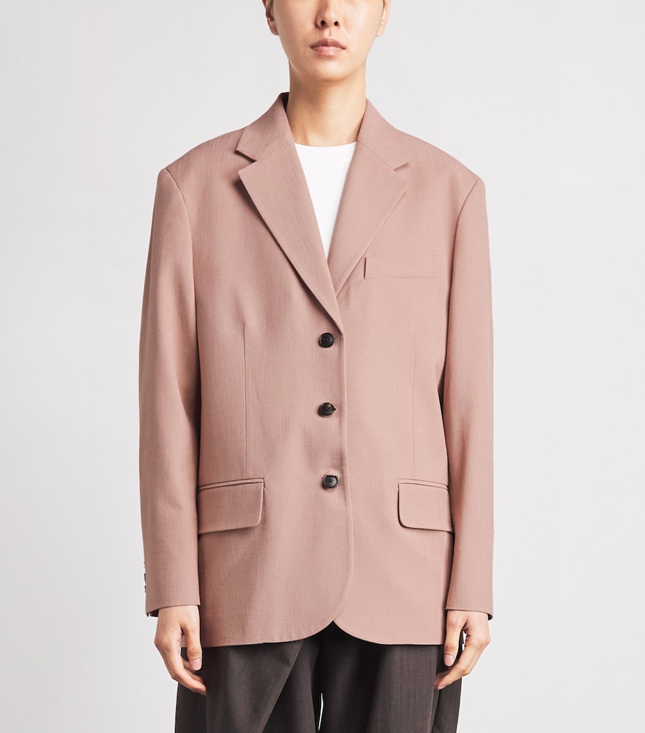 ME+EM Womens Oversized Blazer Blush Pink Image 4