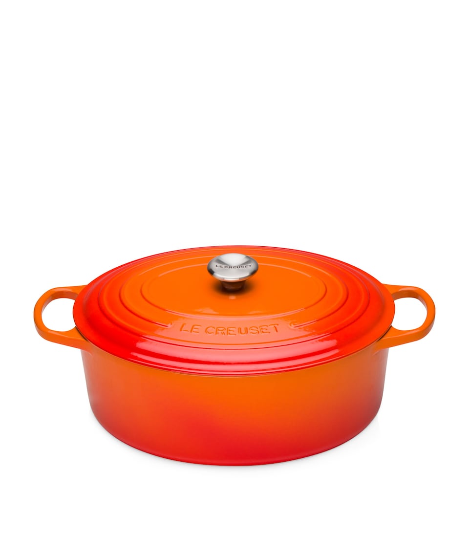 Le Creuset Cast Iron Casserole Oval Dish (40cm) Volcanic