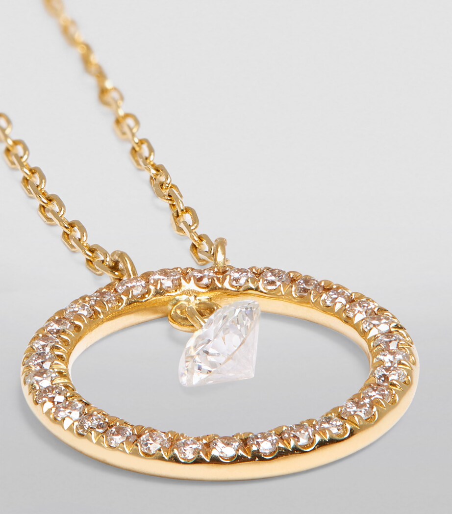 Yellow Gold and Diamond Commic Strip Necklace GOLD Image 5