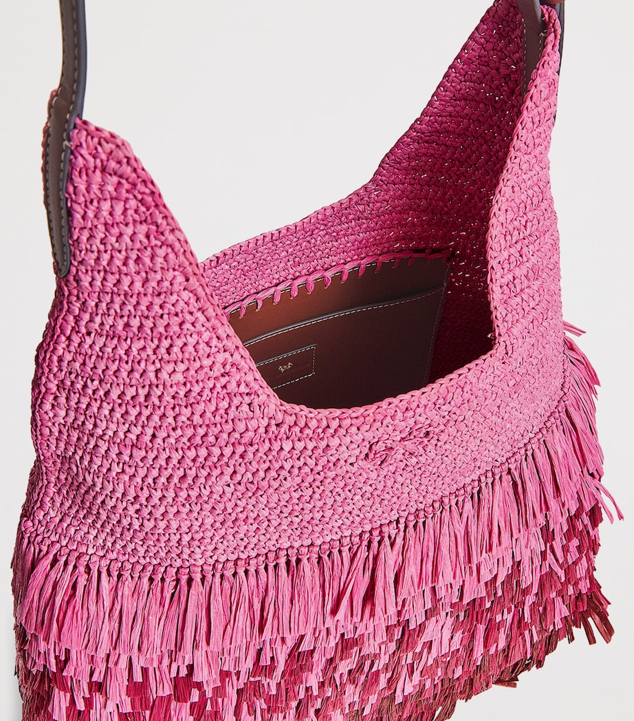 Straw Shag Tote Bag BUBBLEGUM Image 4