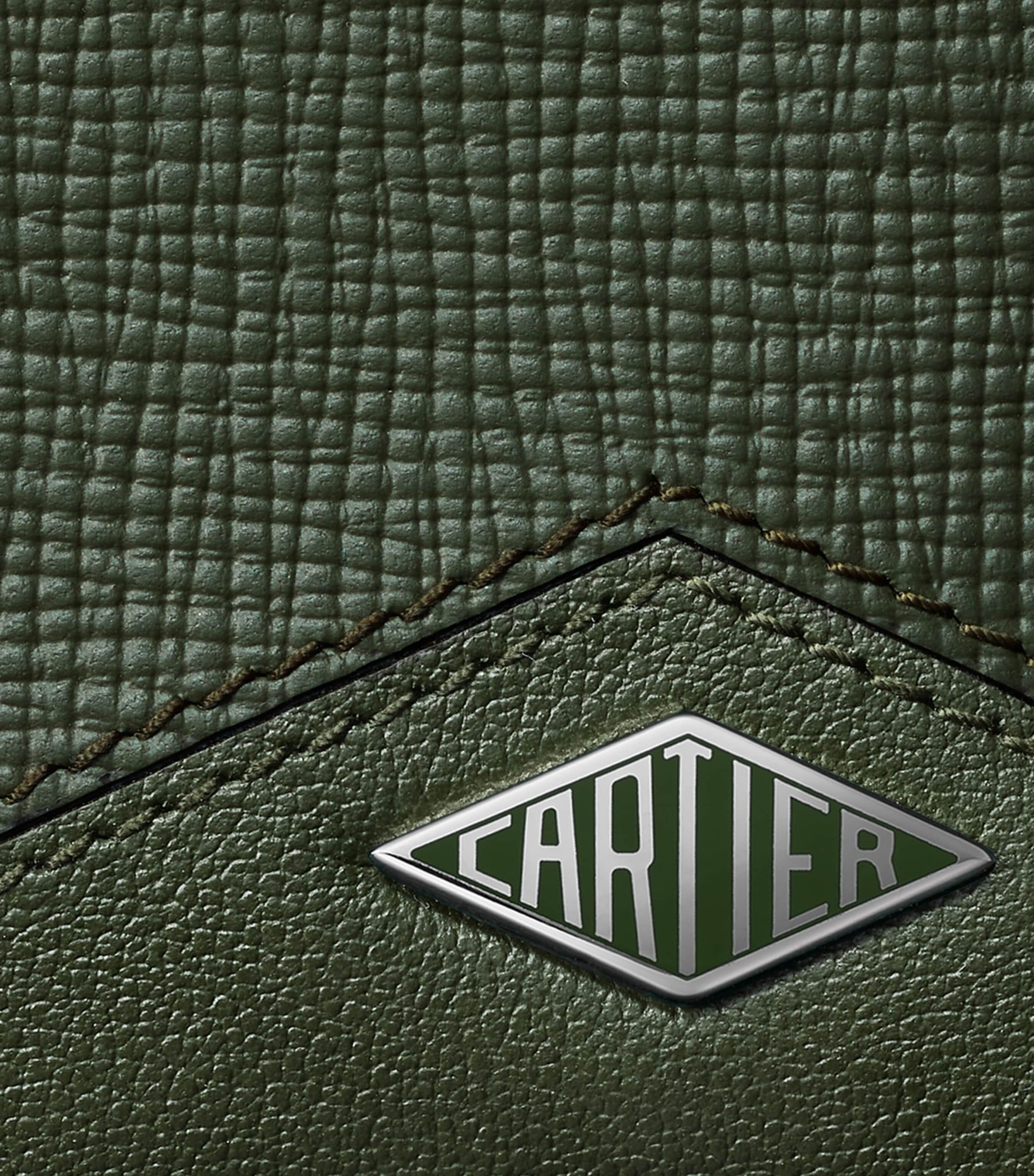 Cartier Leather Losange Bifold Card Holder Green Image 5