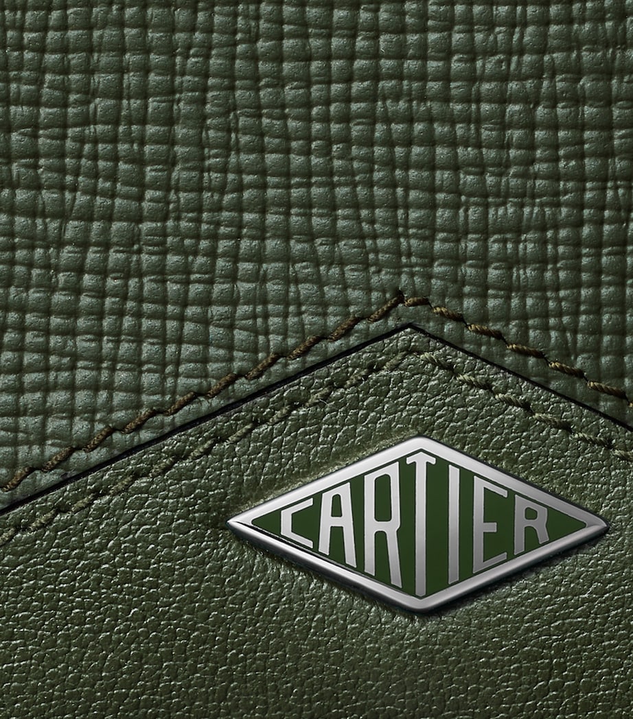 Cartier Leather Losange Bifold Card Holder Green Image 5