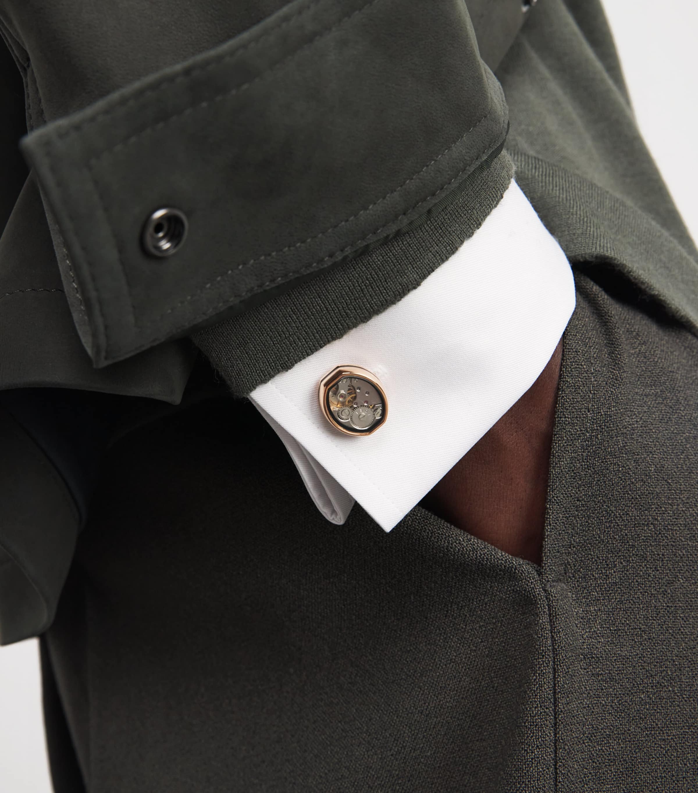 Skeleton Cufflinks ROSE GOLD COLOUR Image 2