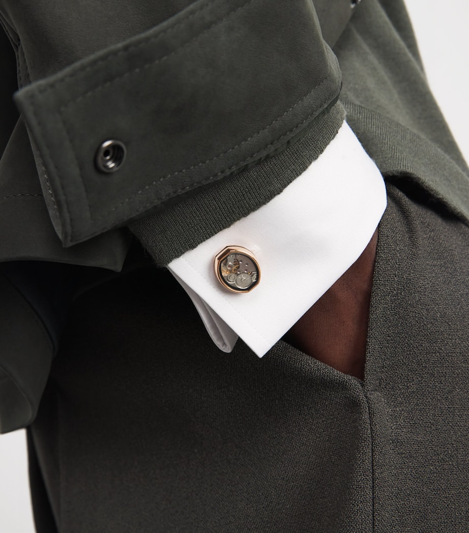 Skeleton Cufflinks ROSE GOLD COLOUR Image 2