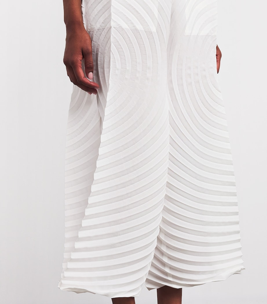 Paper Bag Pleats Trousers WHITE Image 6