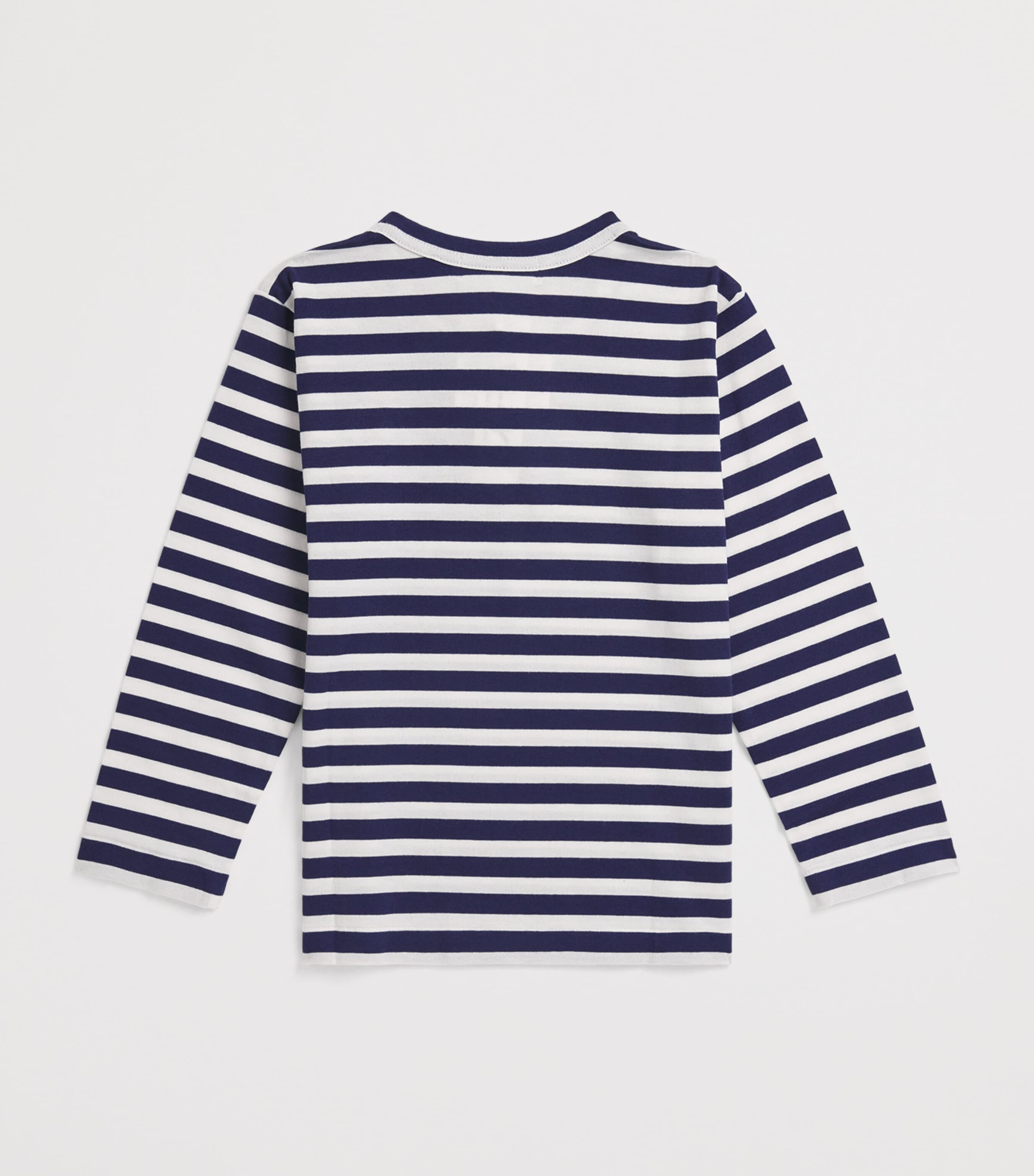 Comme Des Garçons Cotton Stripe Heart Logo T-Shirt (2-6 Years) Image 2
