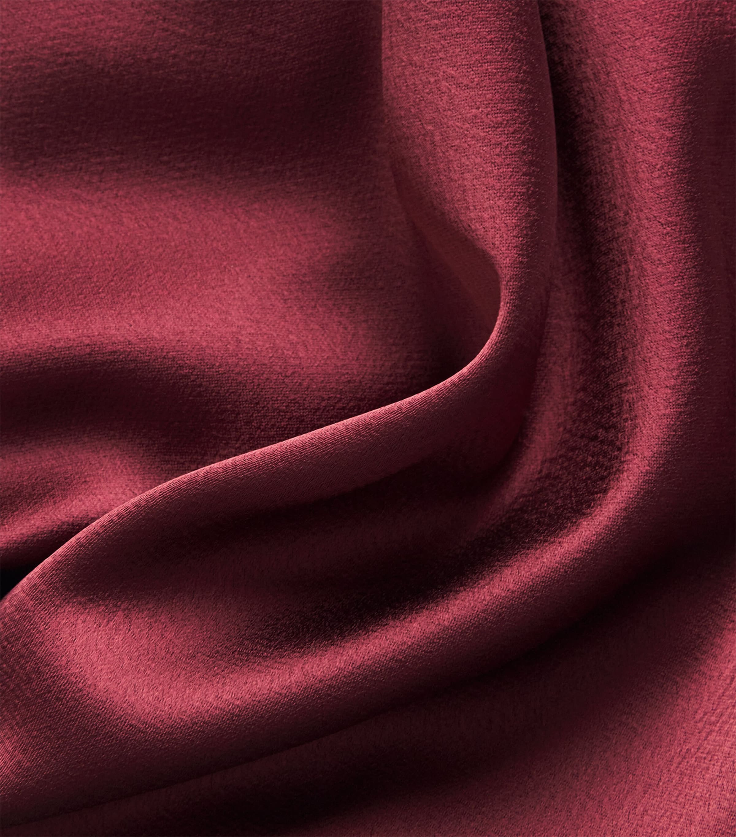 Satin Draped Maxi Dress DEEP RUBY RED Image 5