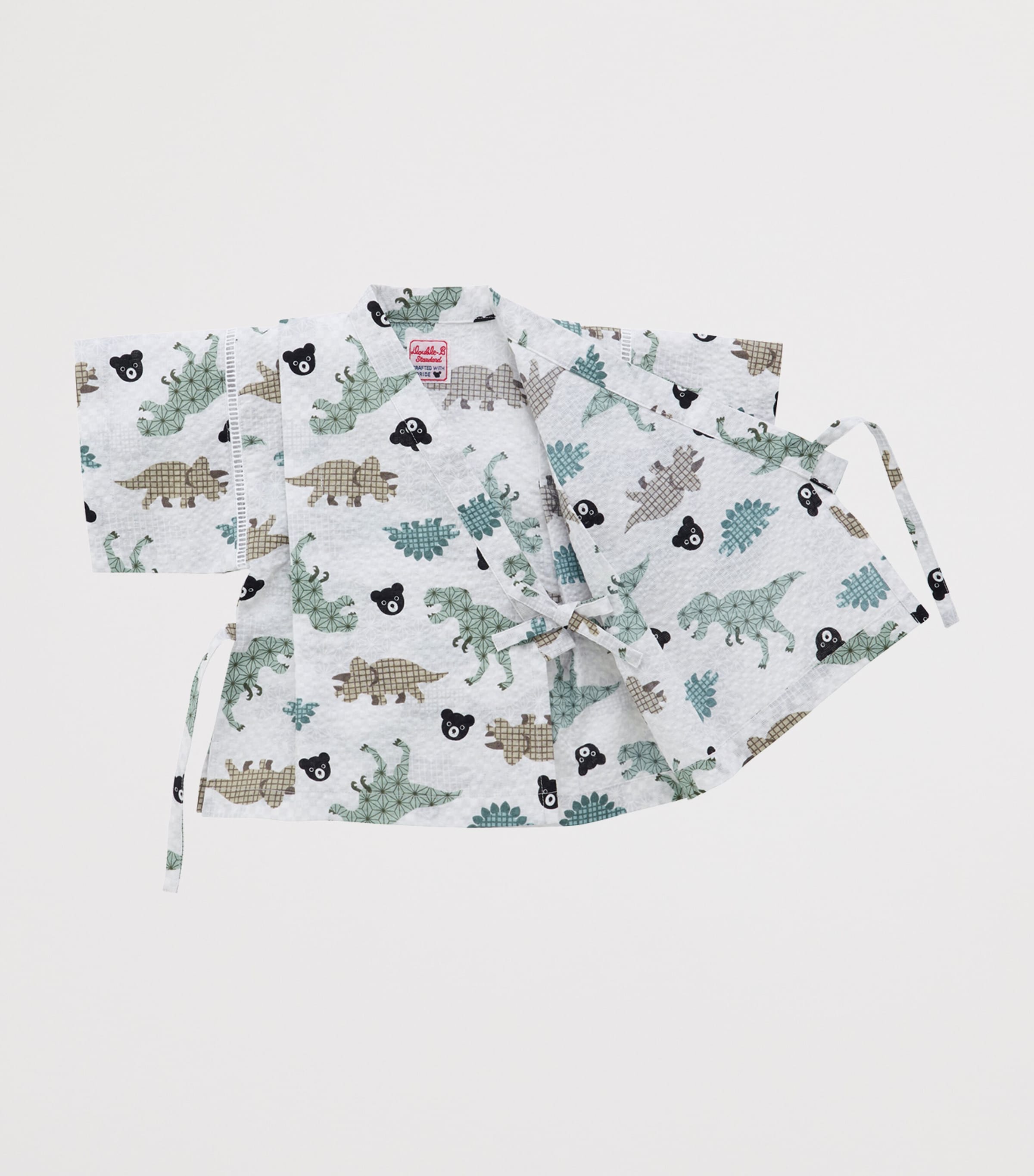 Miki House Cotton Dinosaur Jinbei Set (2-7 Years) Image 2