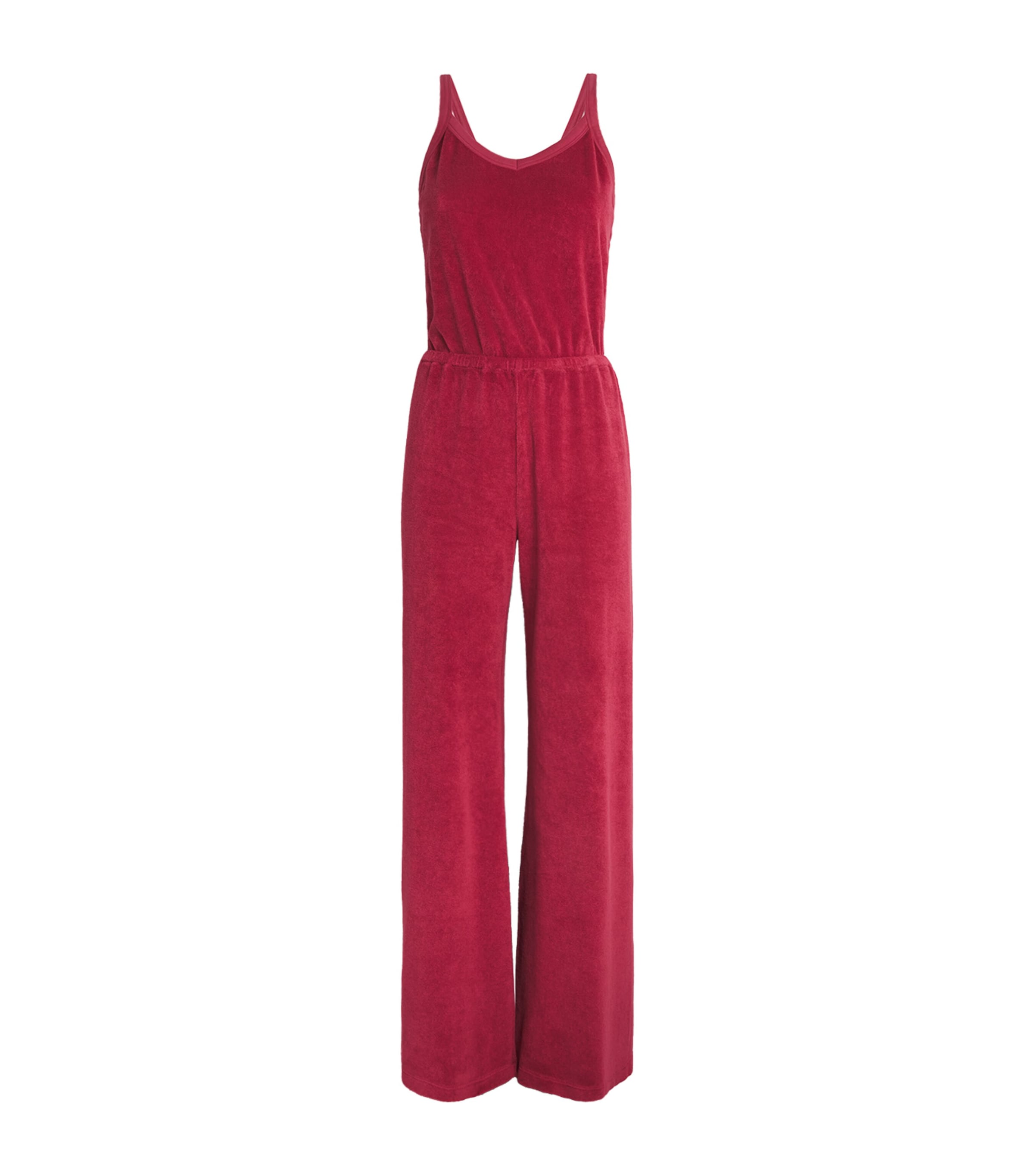 Suzie Kondi Womens Terry Elma Jumpsuit Framboise Image 1