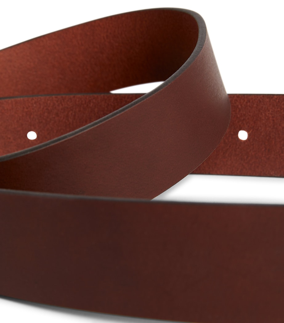 Matte Leather Belt BROWN Image 8