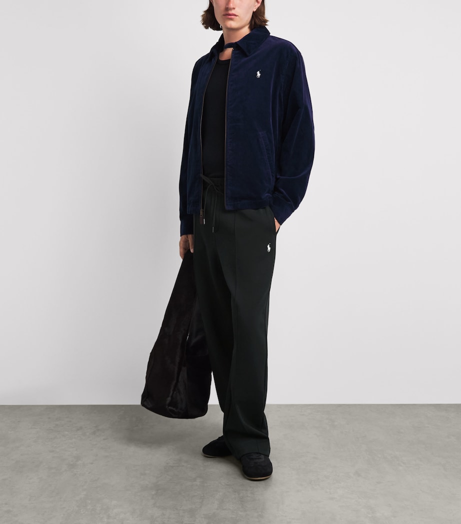 Polo Ralph Lauren Mens Pintuck Polo Pony Sweatpants Polo Black Image 2