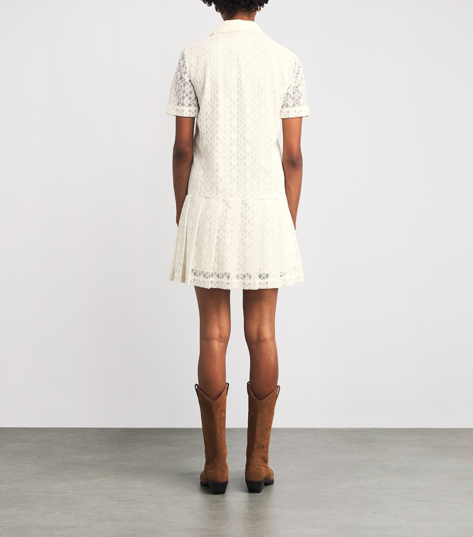 Lace Mini Dress ECRU Image 3
