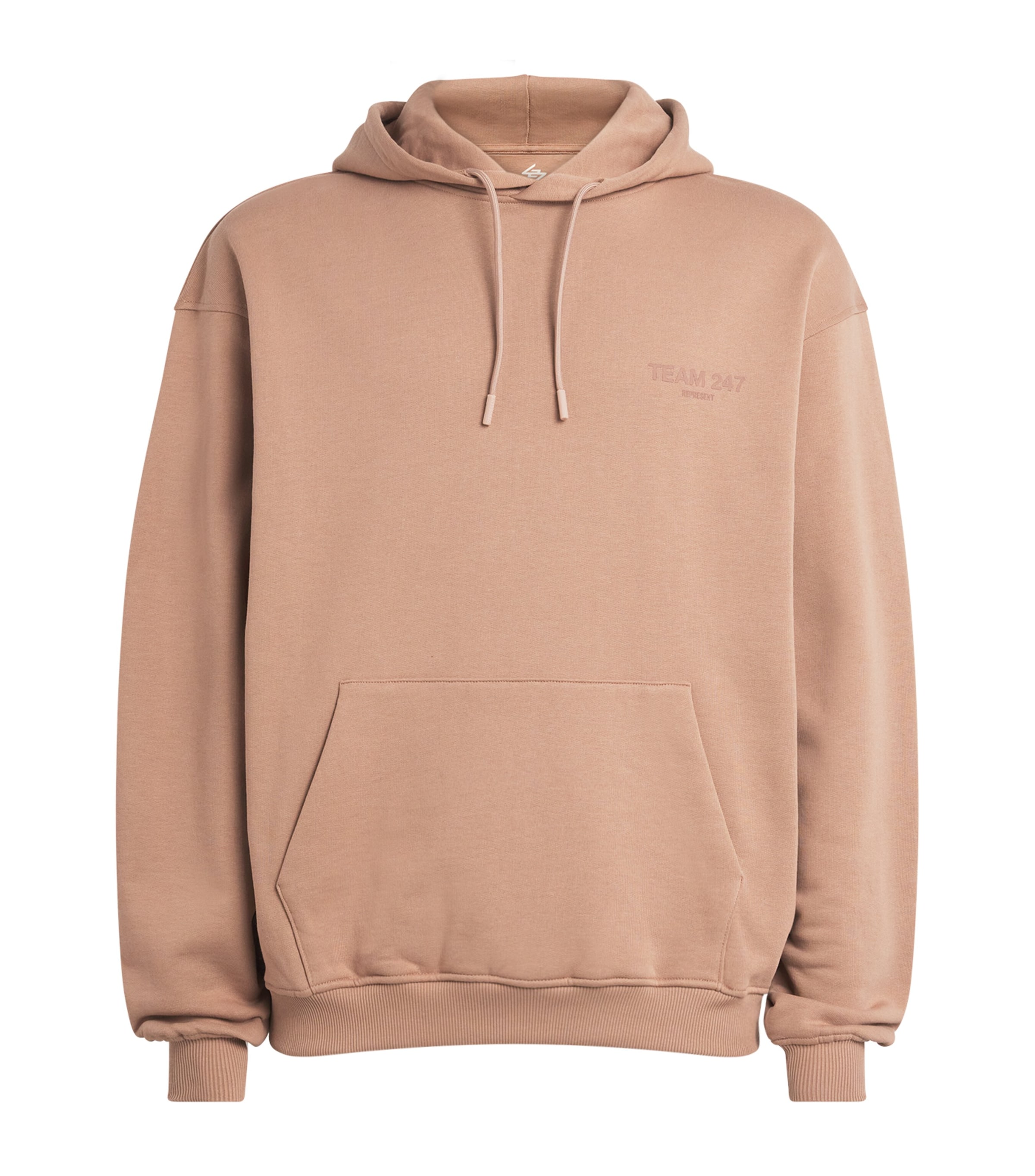 Represent 247 Mens Cotton Team 247 Hoodie Clay Image 1