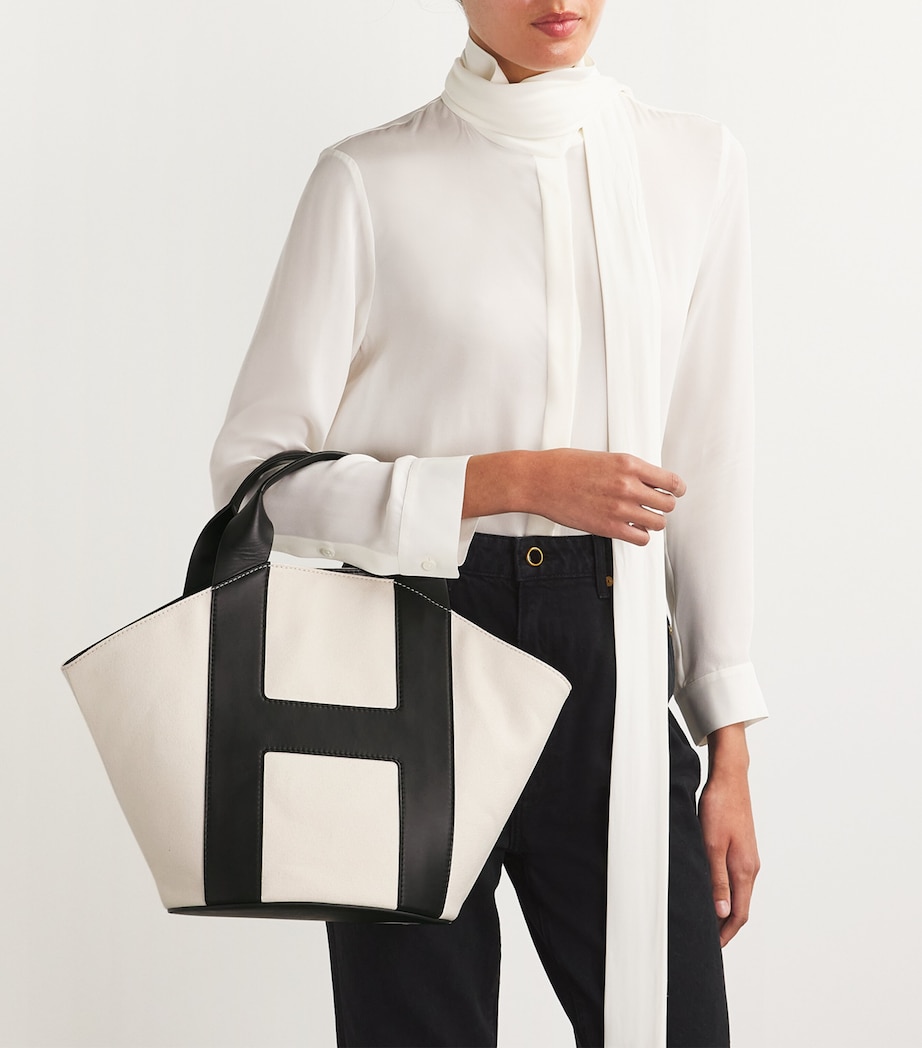 Medium Canvas Tote Bag CREAM Image 5