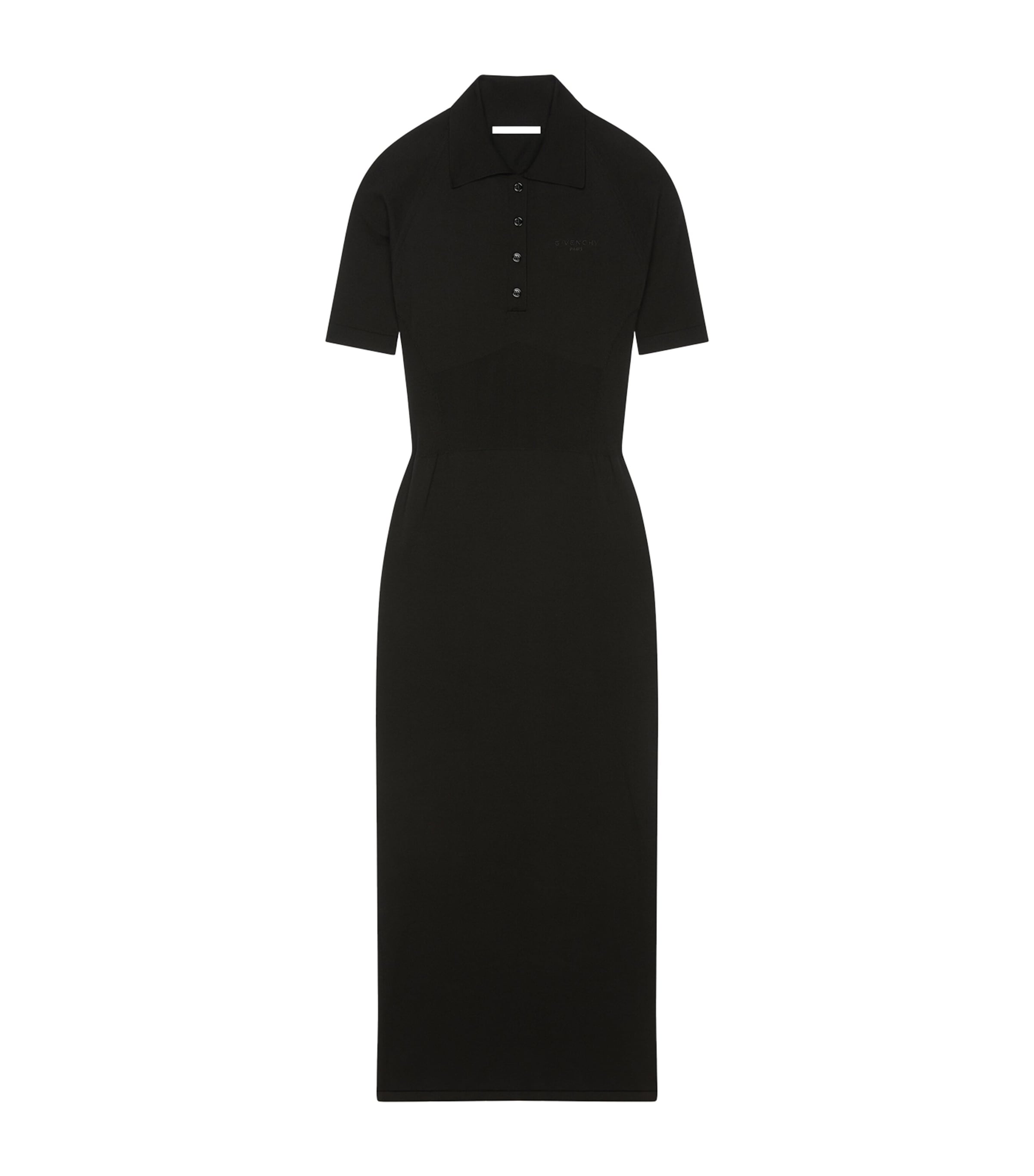 Givenchy Womens Wool-Blend Polo Dress Black Image 1