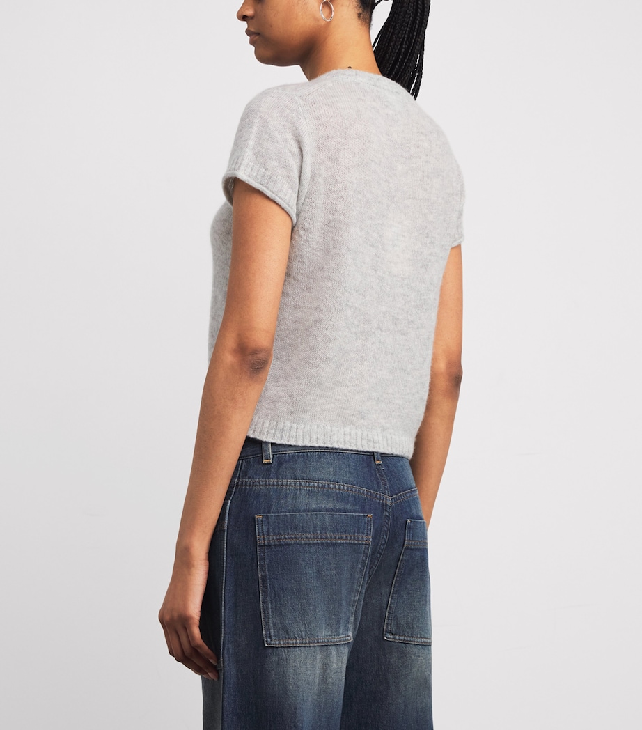 Wool-Cashmere-Silk Sweater PALE GREY M LANGE Image 4