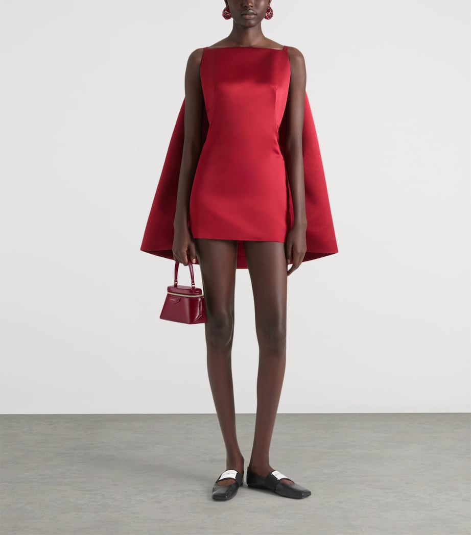 Leather Antigona Vanity Top-Handle Bag BURGUNDY Image 2