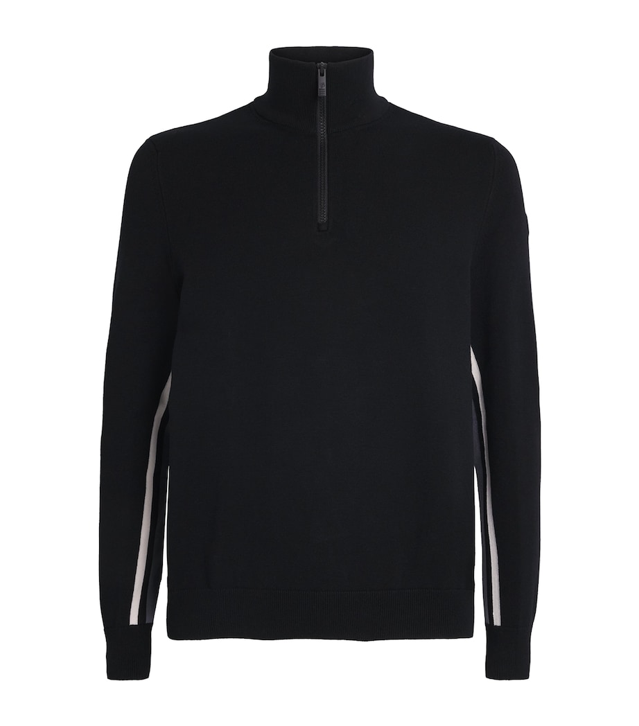 Jersey Quarter-Zip Natom Sweater 0051 NOIR/GRISNEIGE Image 1