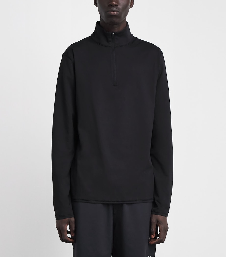 VUORI Mens Quarter-Zip Ponto Sweatshirt Blk Black Image 4