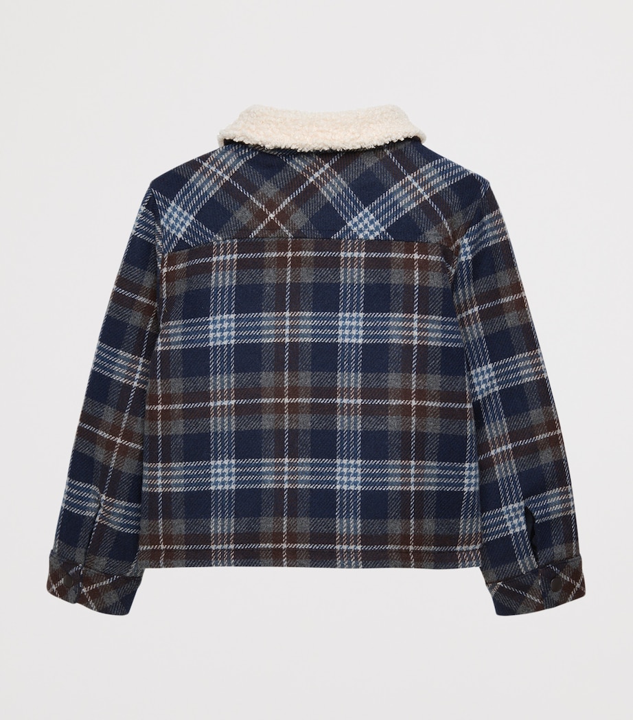 Theodore Jacket (7-11 Years) NAVY CHECK Image 2
