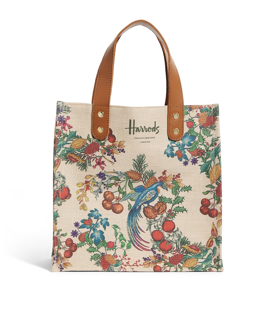 Small The Great Feast Jacquard Shopper Bag NATURAL Image 1