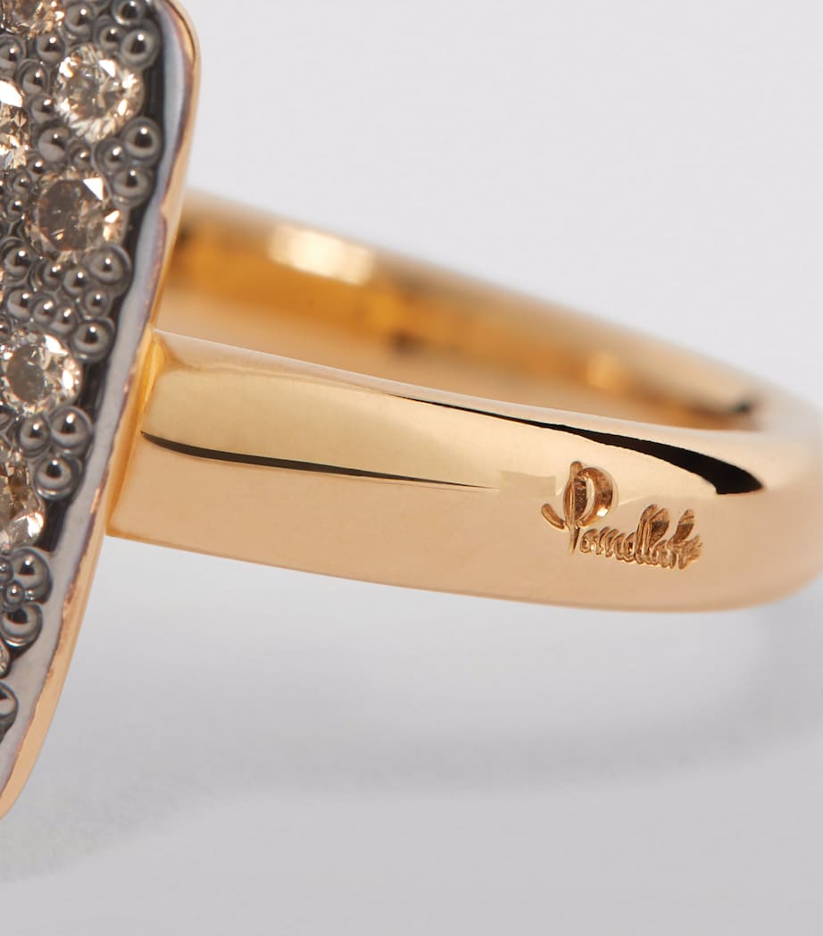 Pomellato Rose Gold and Diamond Sabbia Ring Image 6
