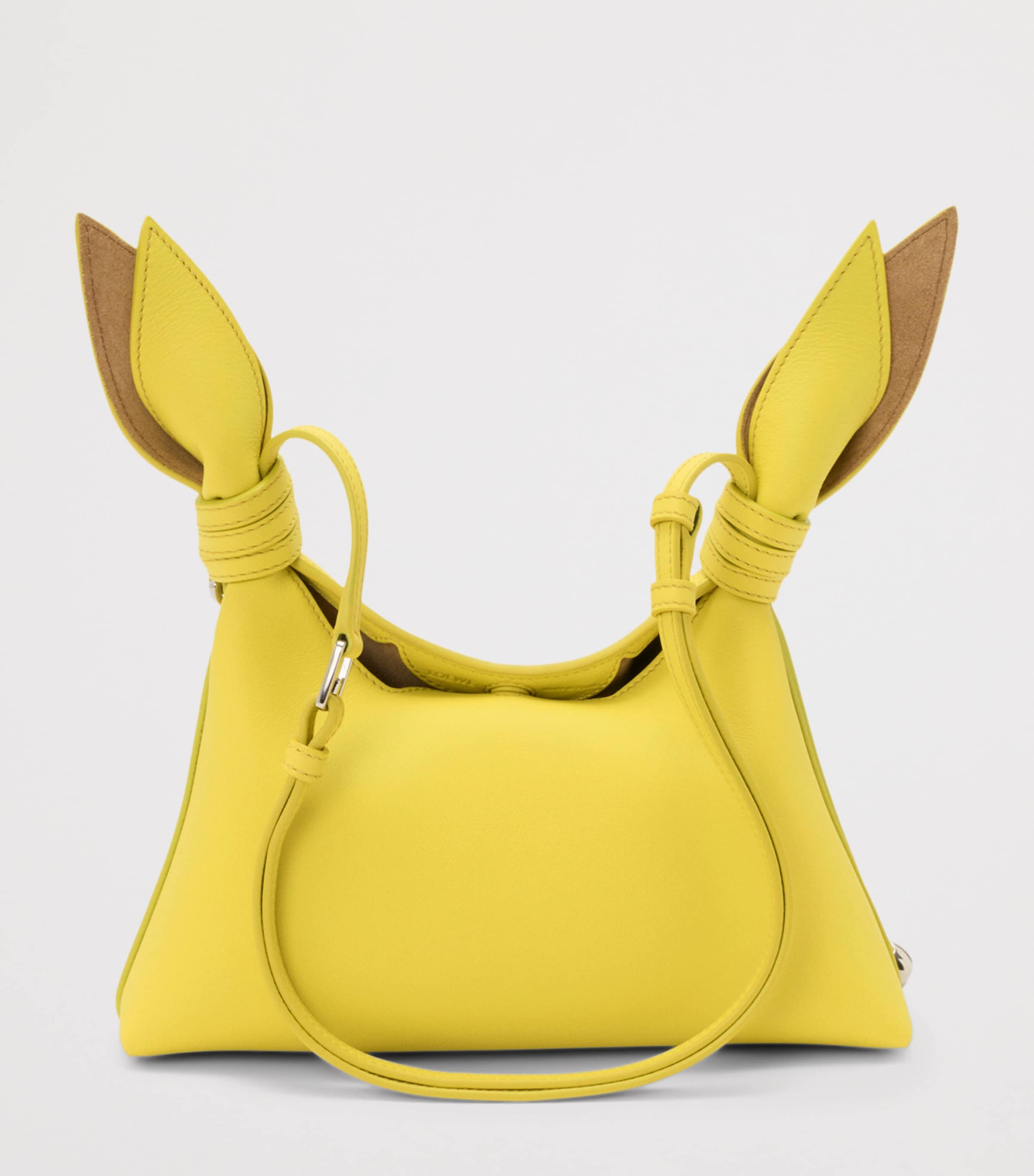 LOEWE Mini Leather Scarf Shoulder Bag Lemon Image 4