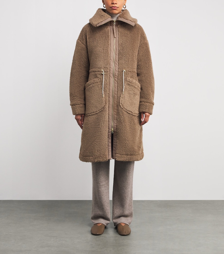 Sherpa Logan Longline Coat ASH TAUPE Image 3