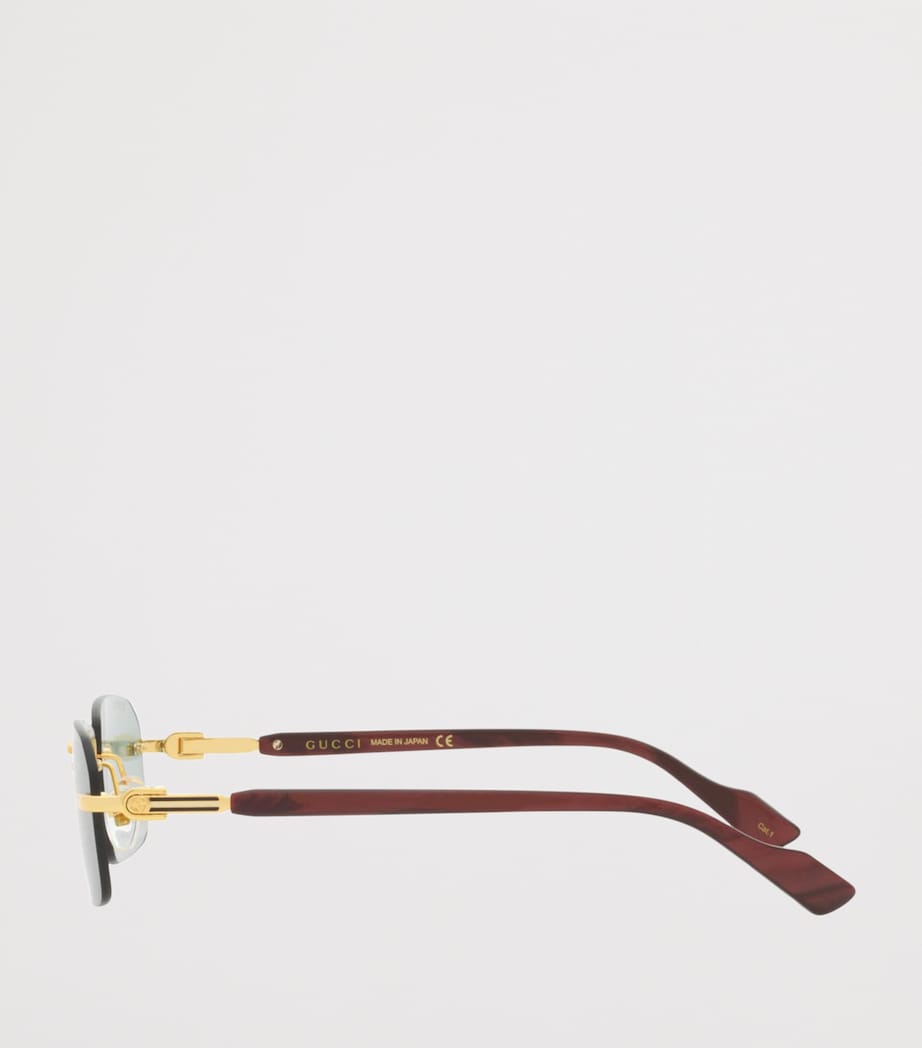 Gucci Rectangle Sunglasses Image 3