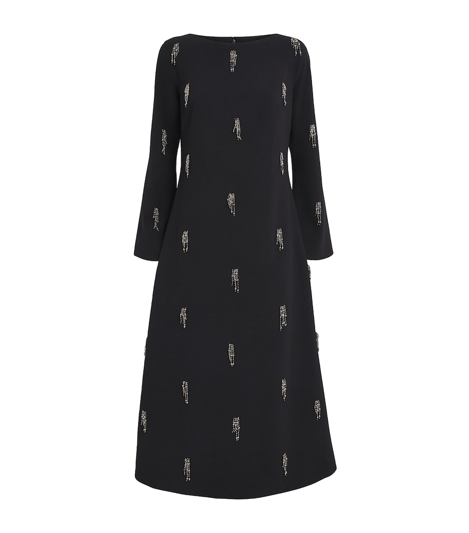 Embellished Coretta Midi Dress BLACK Image 1