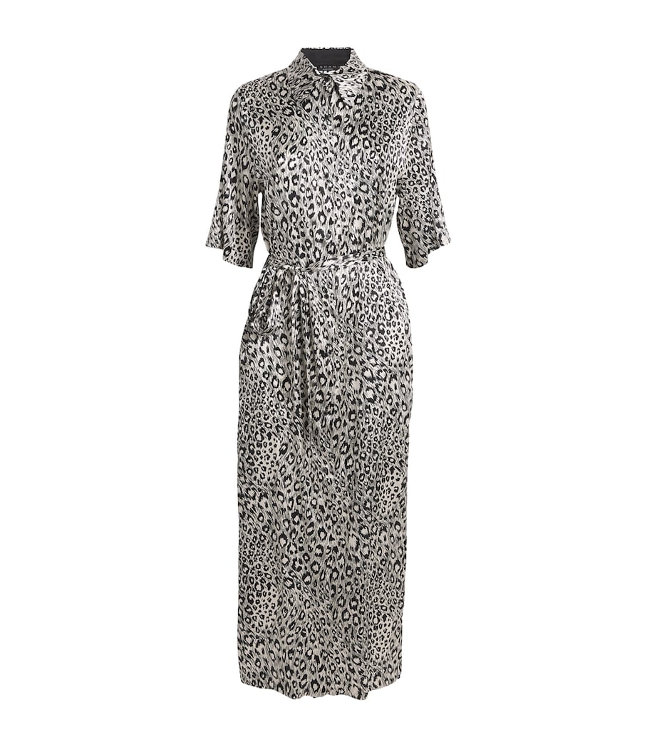 Silk-Blend Shirt Dress 950 LEO/LEO Image 1