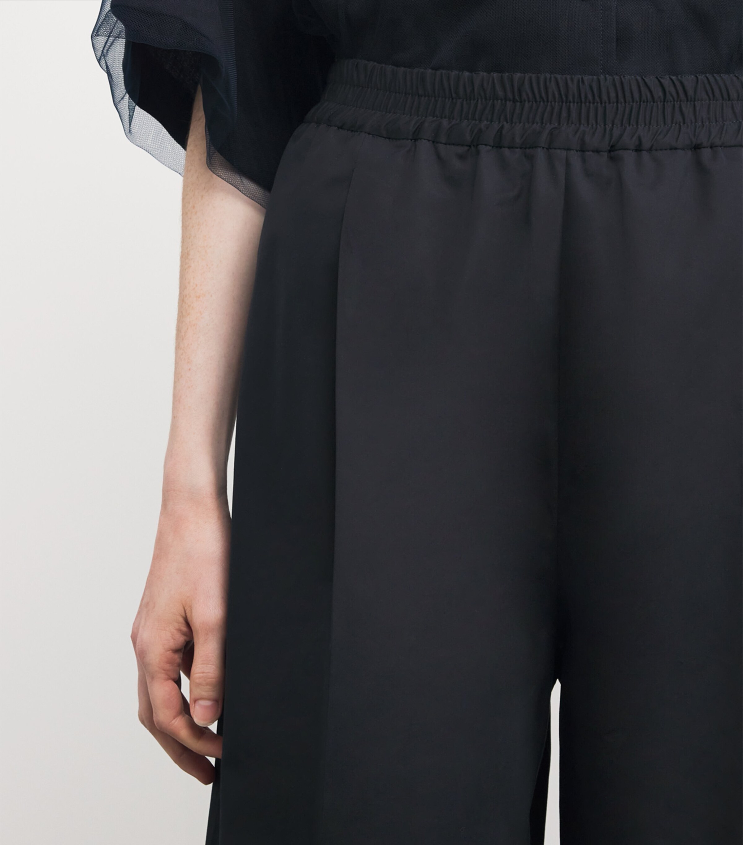 Fabiana Filippi Womens Cotton Wide-Leg Trousers Blu Notte Image 6
