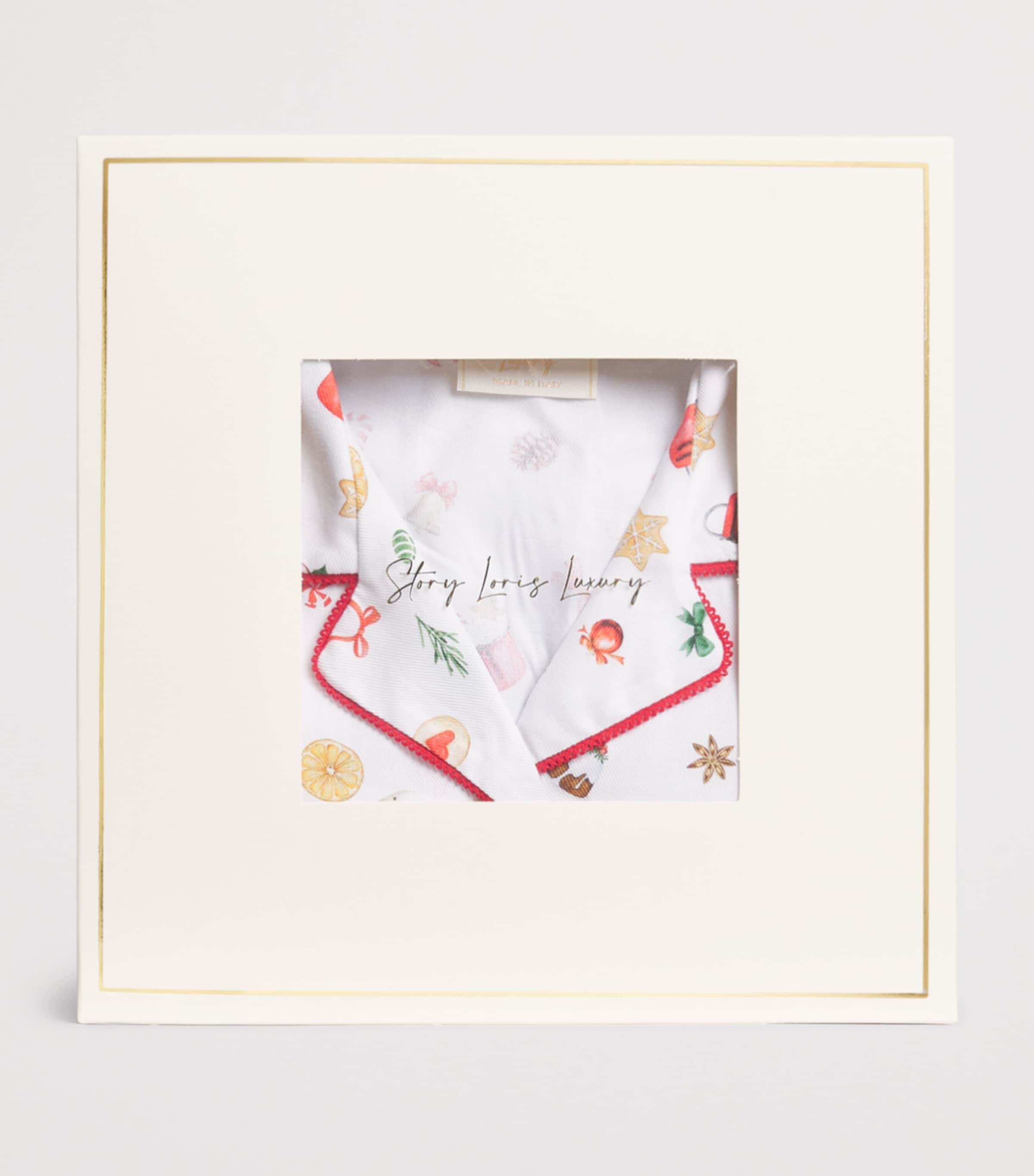 Story Loris Festive Print Pyjama Set (3-14 Years) Image 4