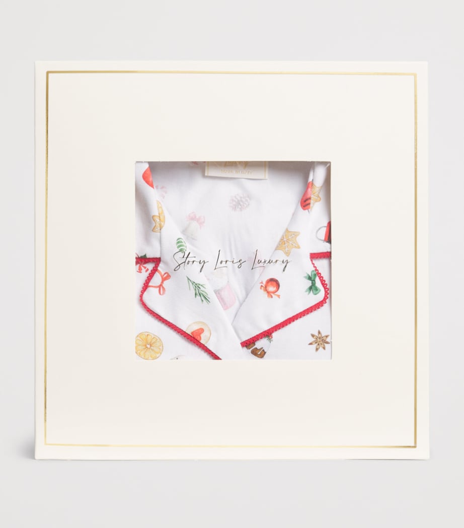 Story Loris Festive Print Pyjama Set (3-14 Years) Image 4