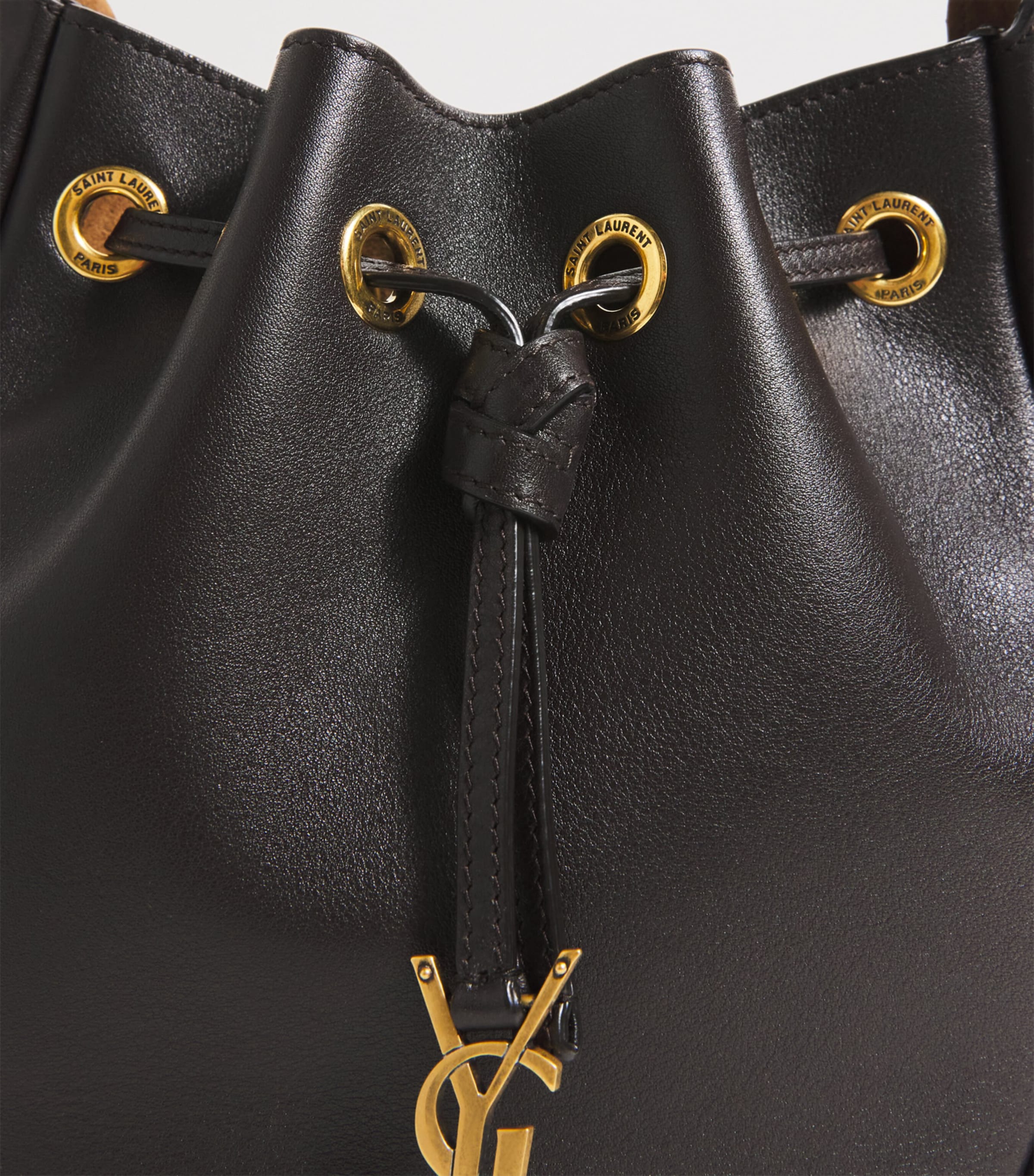 Saint Laurent Leather Cassandre Bucket Bag Image 6