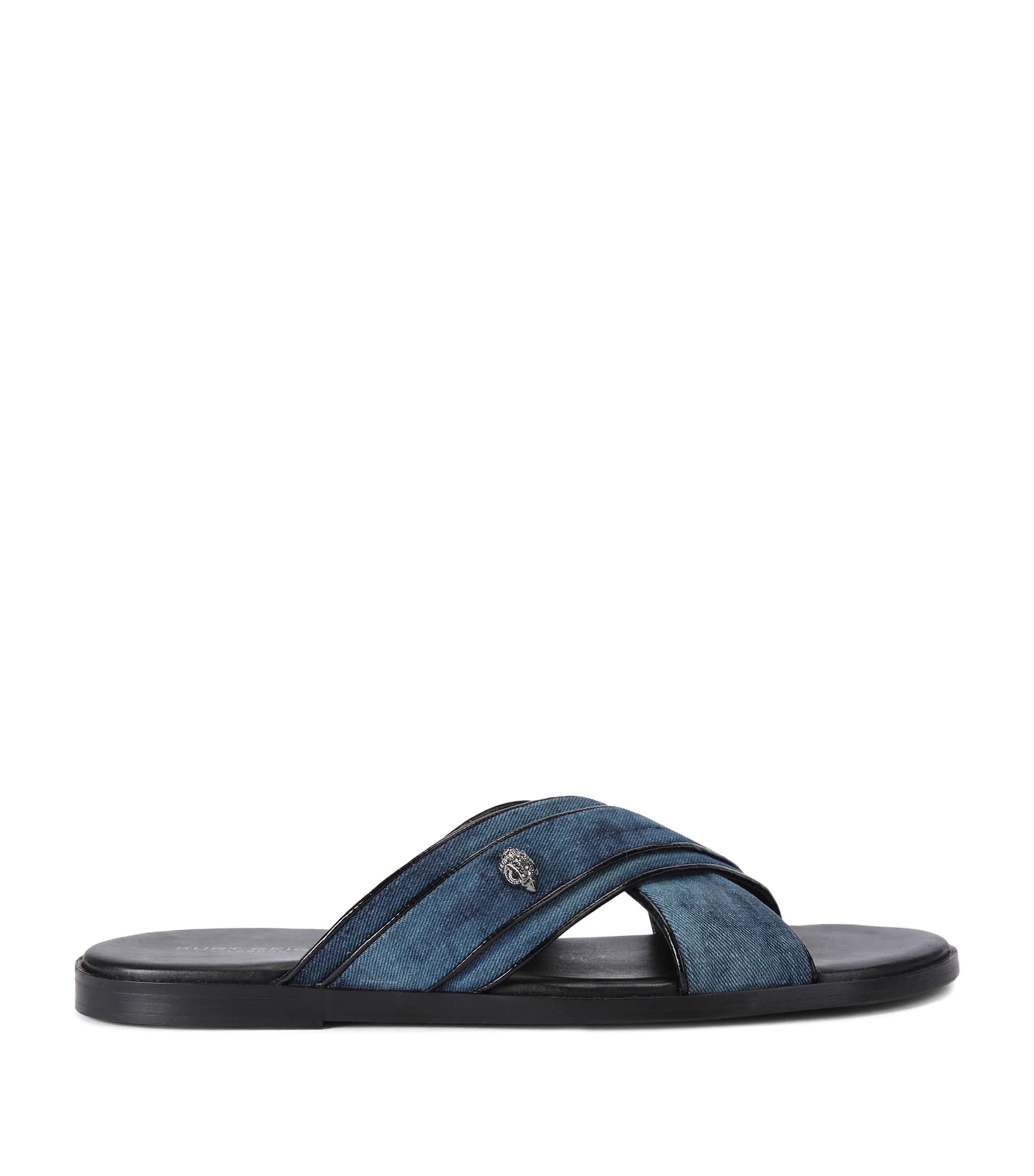 Kurt Geiger Bond Cross-strap Sandals In Blue