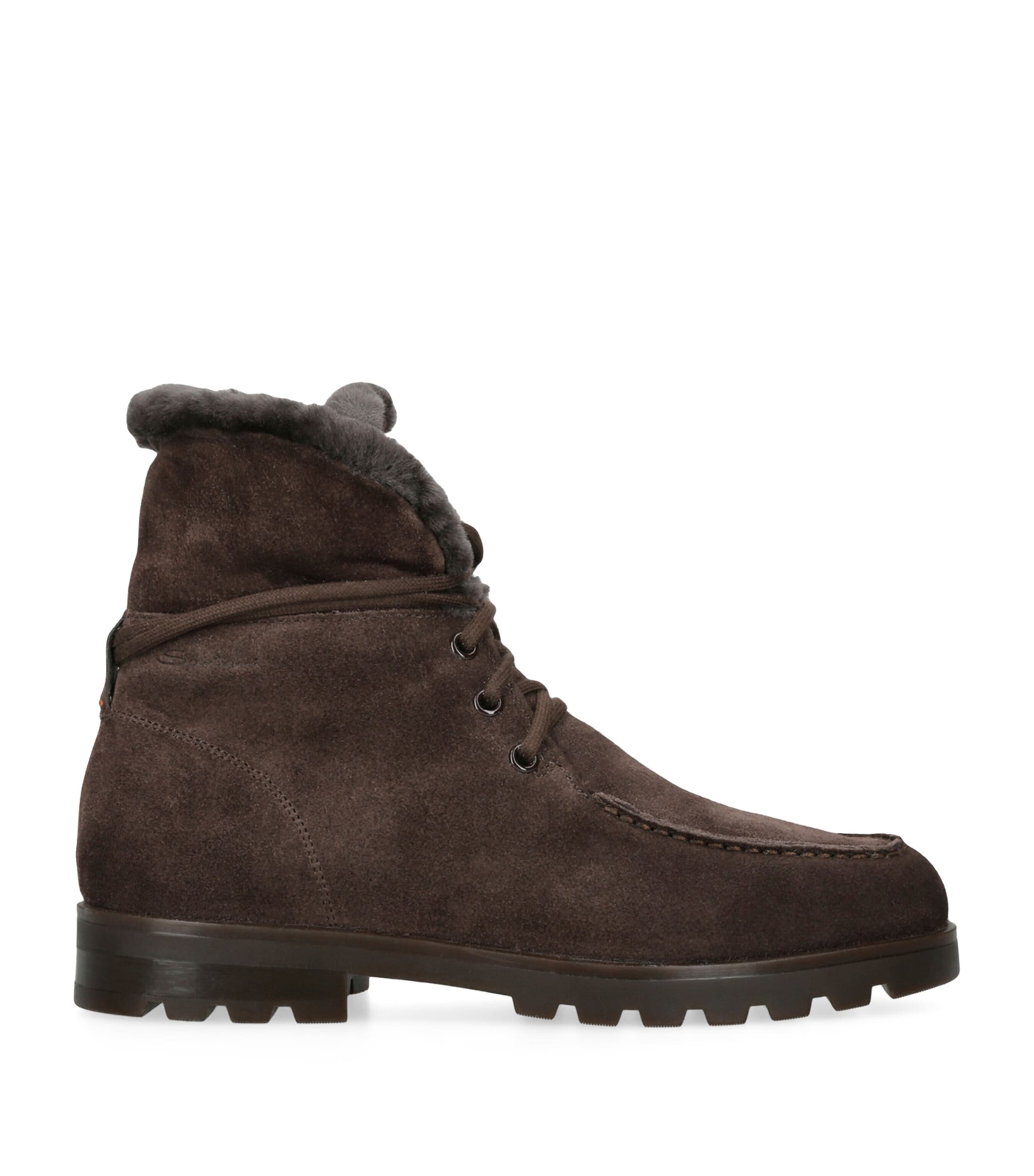 Suede Detroit Boots DARK BROWN Image 1