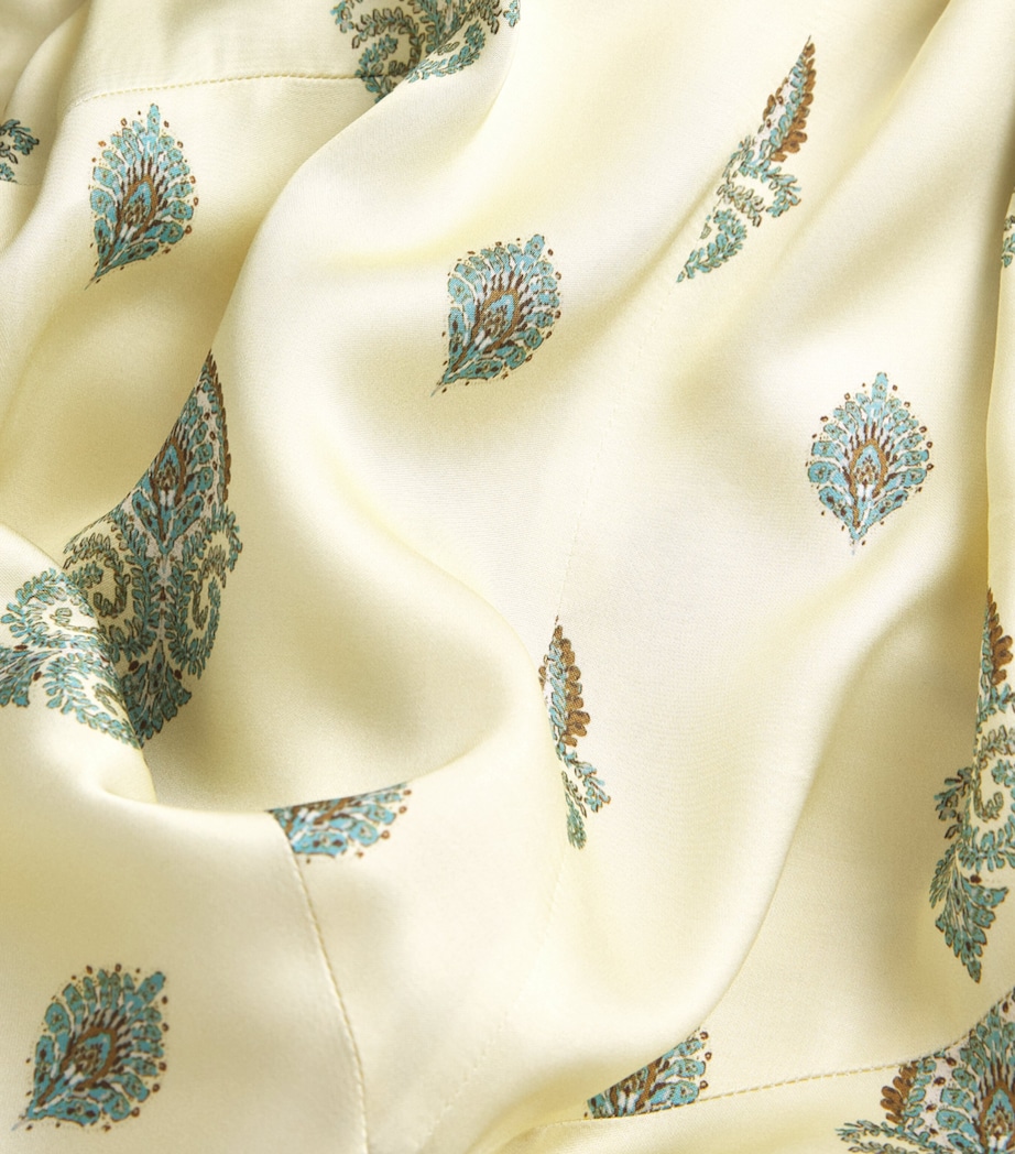 Sandro Paris Womens Paisley Print Maxi Dress Light Yellow Image 6