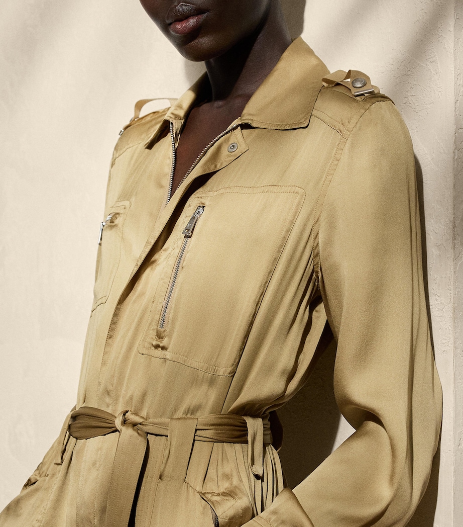 Mulberry Silk Gwyneth Jumpsuit LUX TAN Image 5