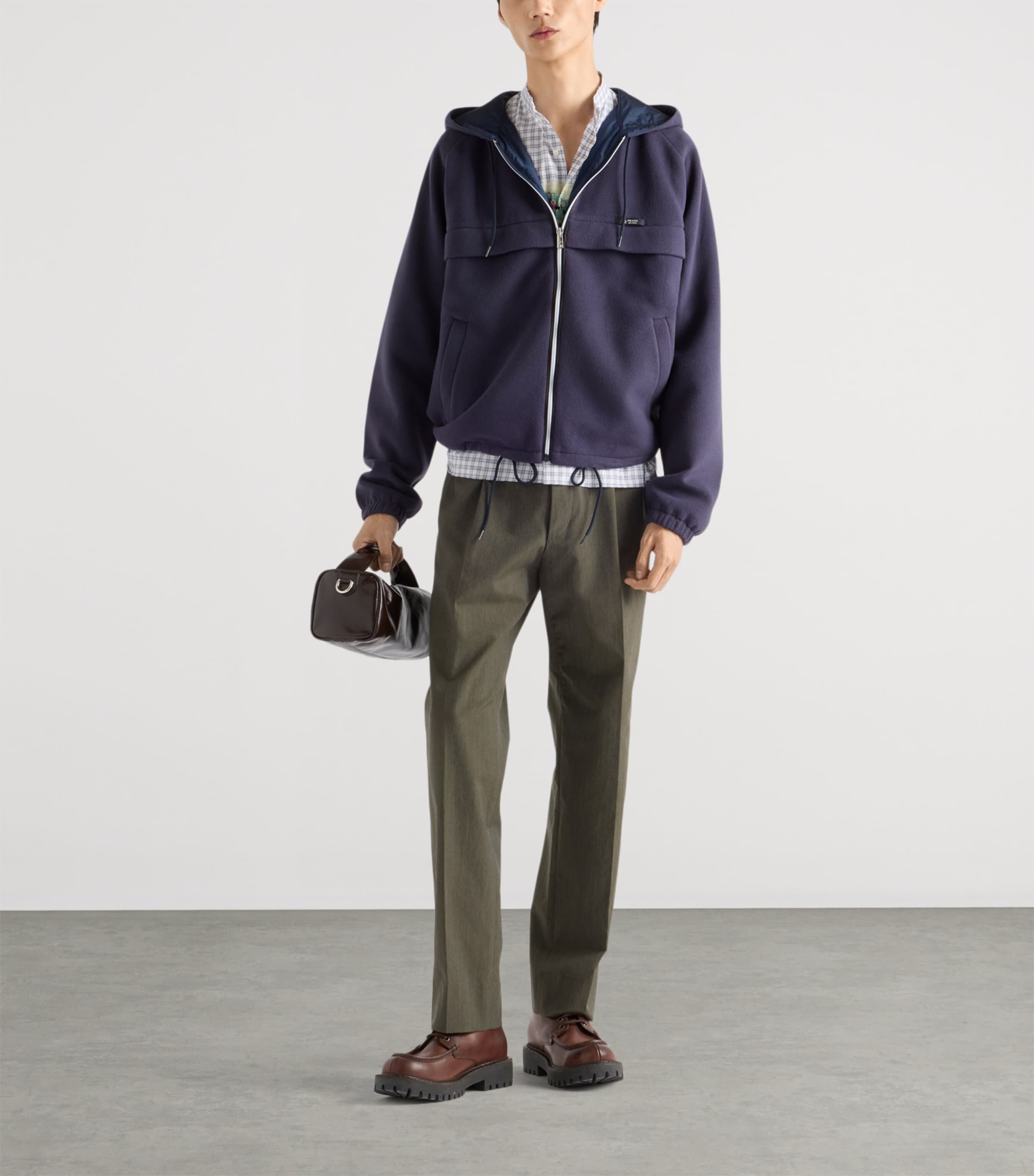 Technical Hooded Blouson Jacket F0124 Image 2