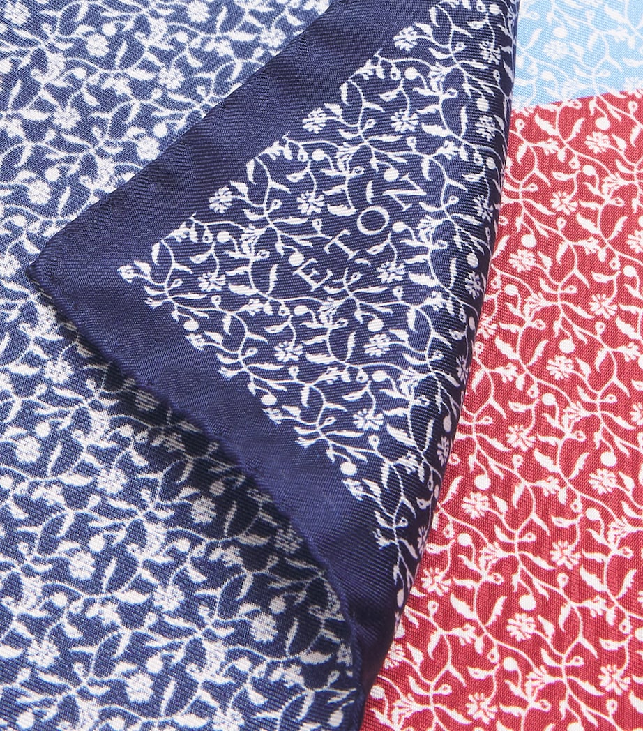 Silk Four-Sided Pocket Square MULTI Image 3