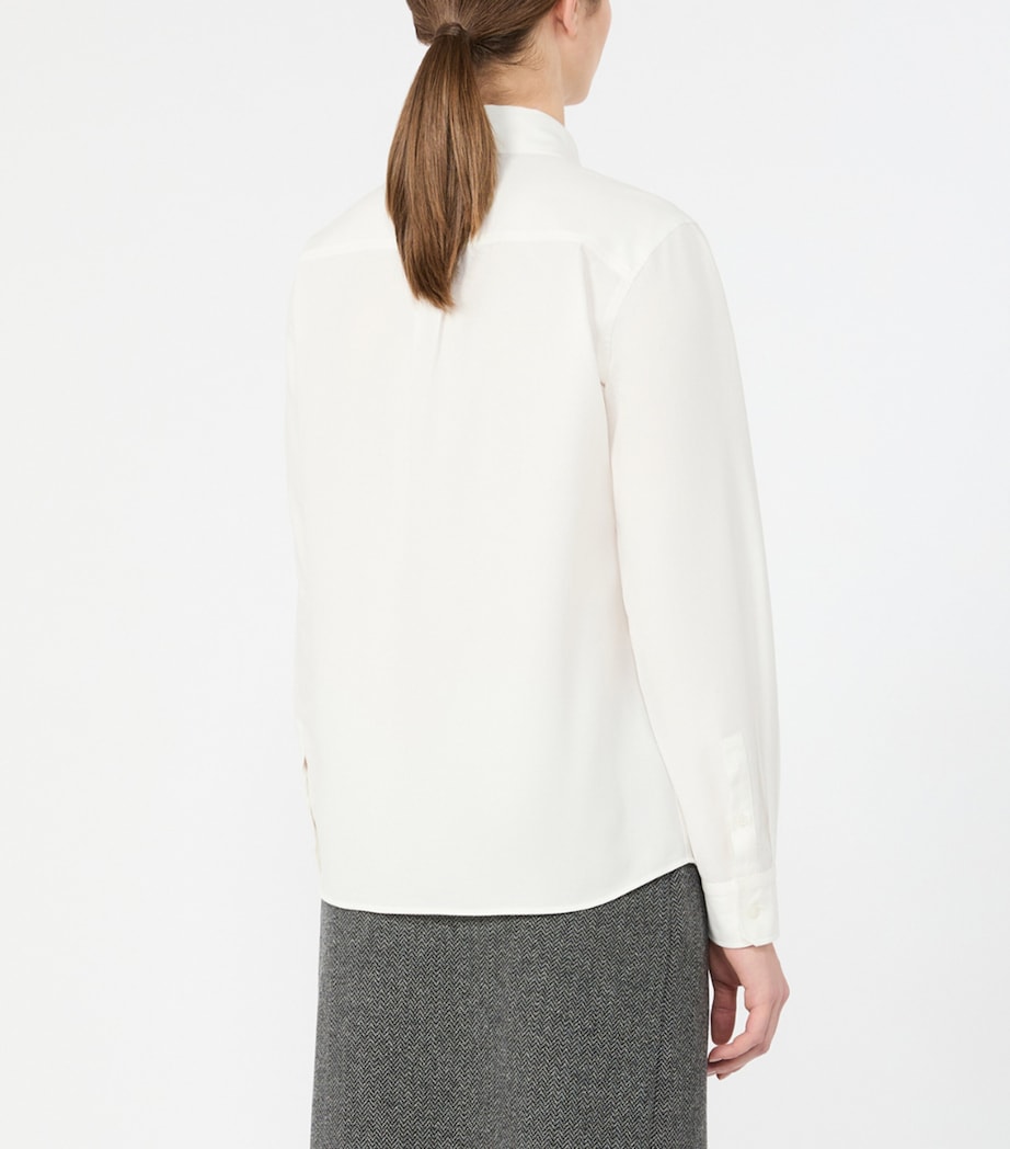 Weekend Max Mara Womens Cotton Shirt White Image 4