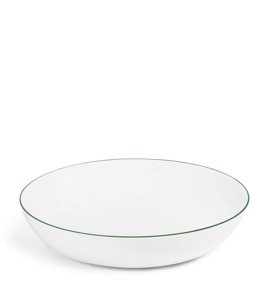 Medium Bone China Line Coupe Bowl (21cm) FOREST GREEN Image 1