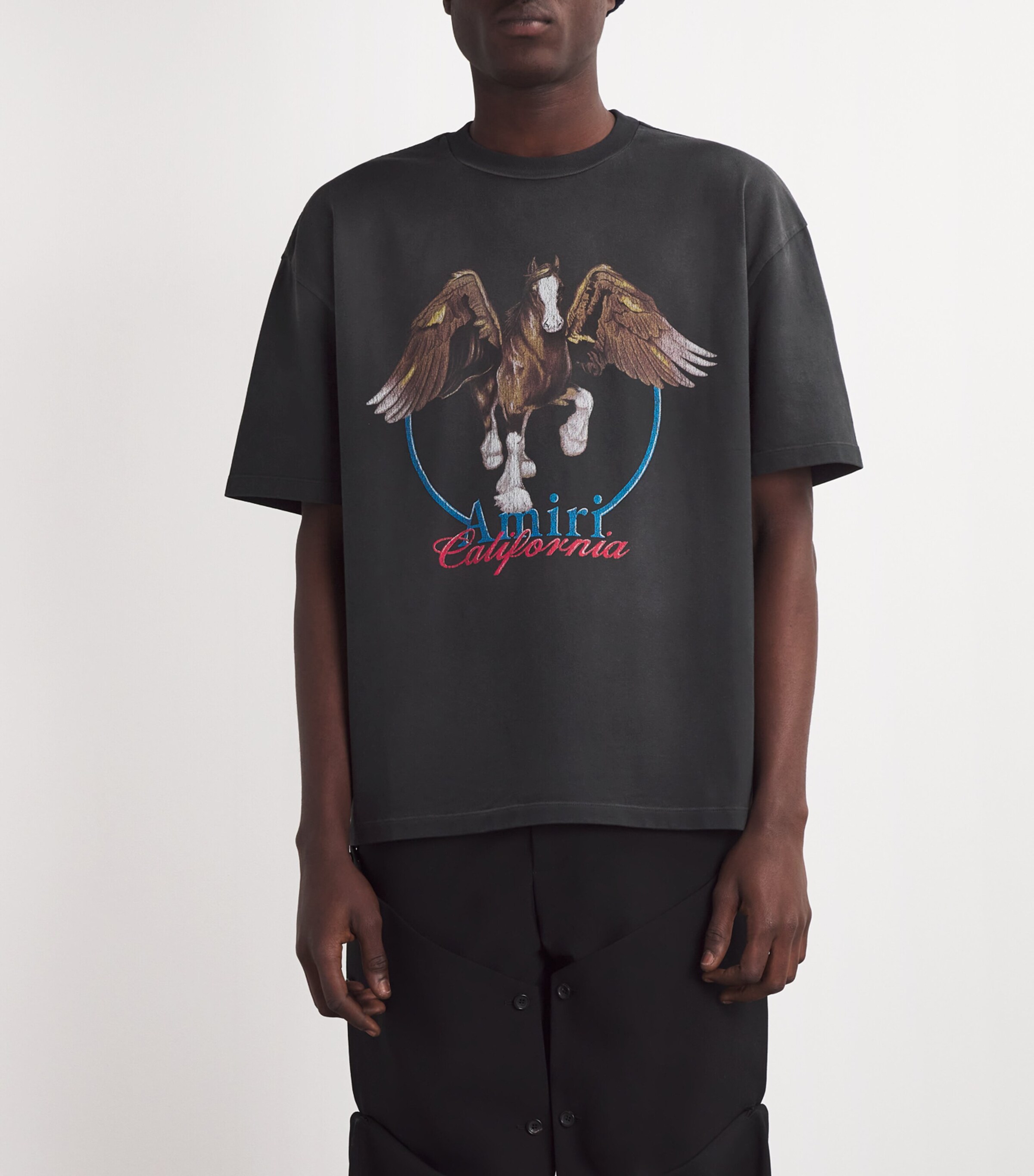 Tシャツ・カットソー AMIRI SS25 'Pegasus' T-shirt (AMJYTE1130 ALABASTER) AMIRI Cotton Vintage Pegasus T-Shirt | Harrods DE