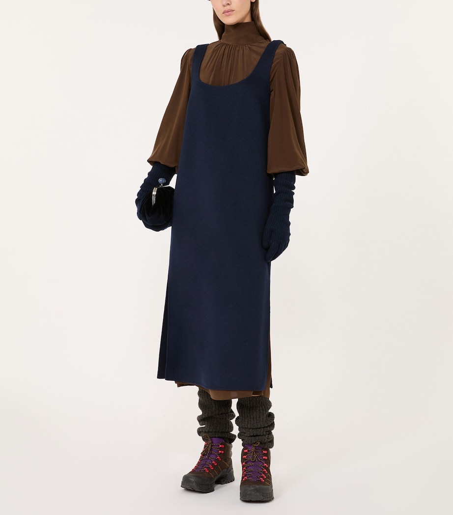Weekend Max Mara Womens Silk Maxi Dress Brown Image 5