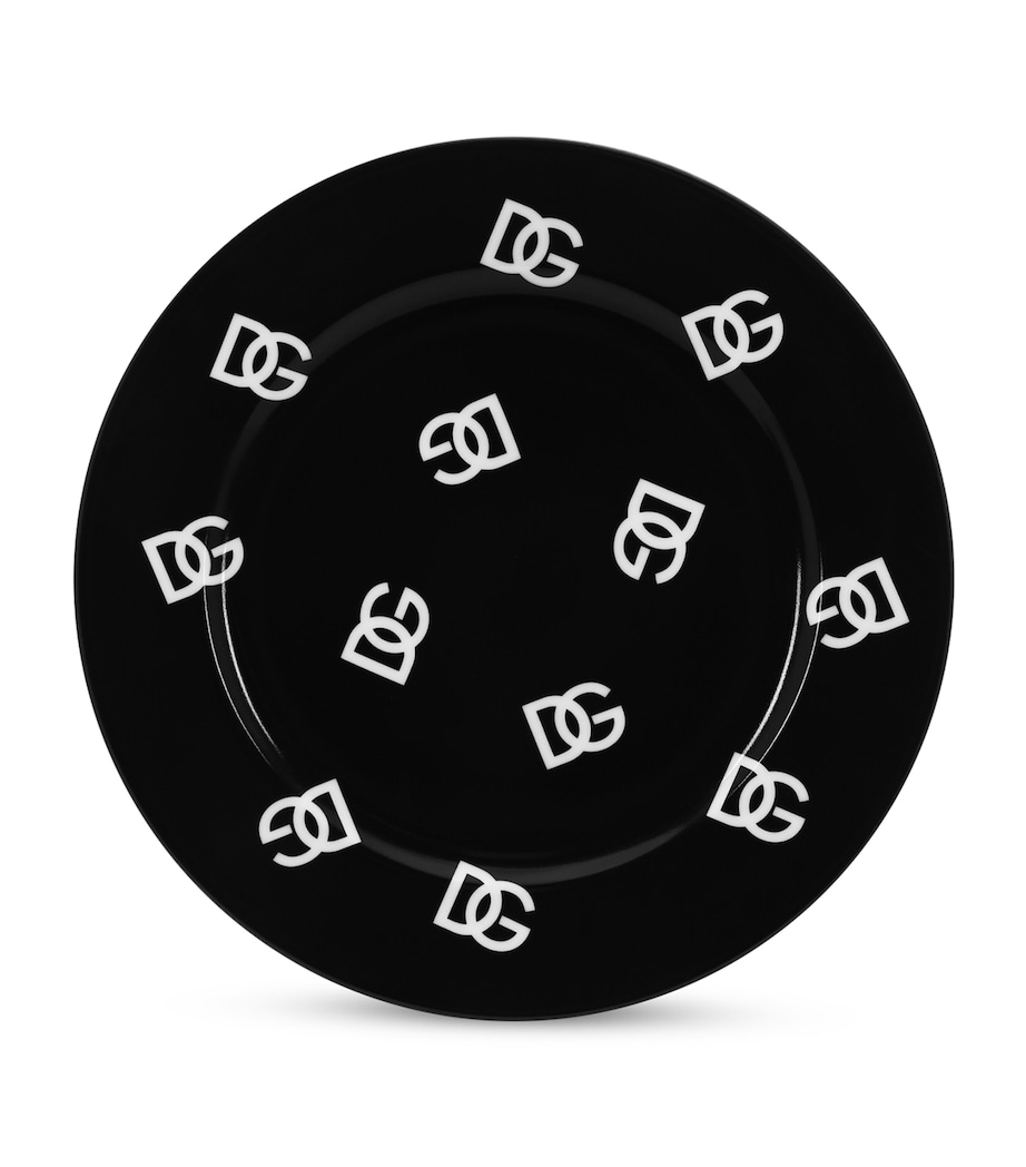 Set of 2 DG Millenials Logo Plates (26cm) U0074 NERO/LOGO DG B Image 1