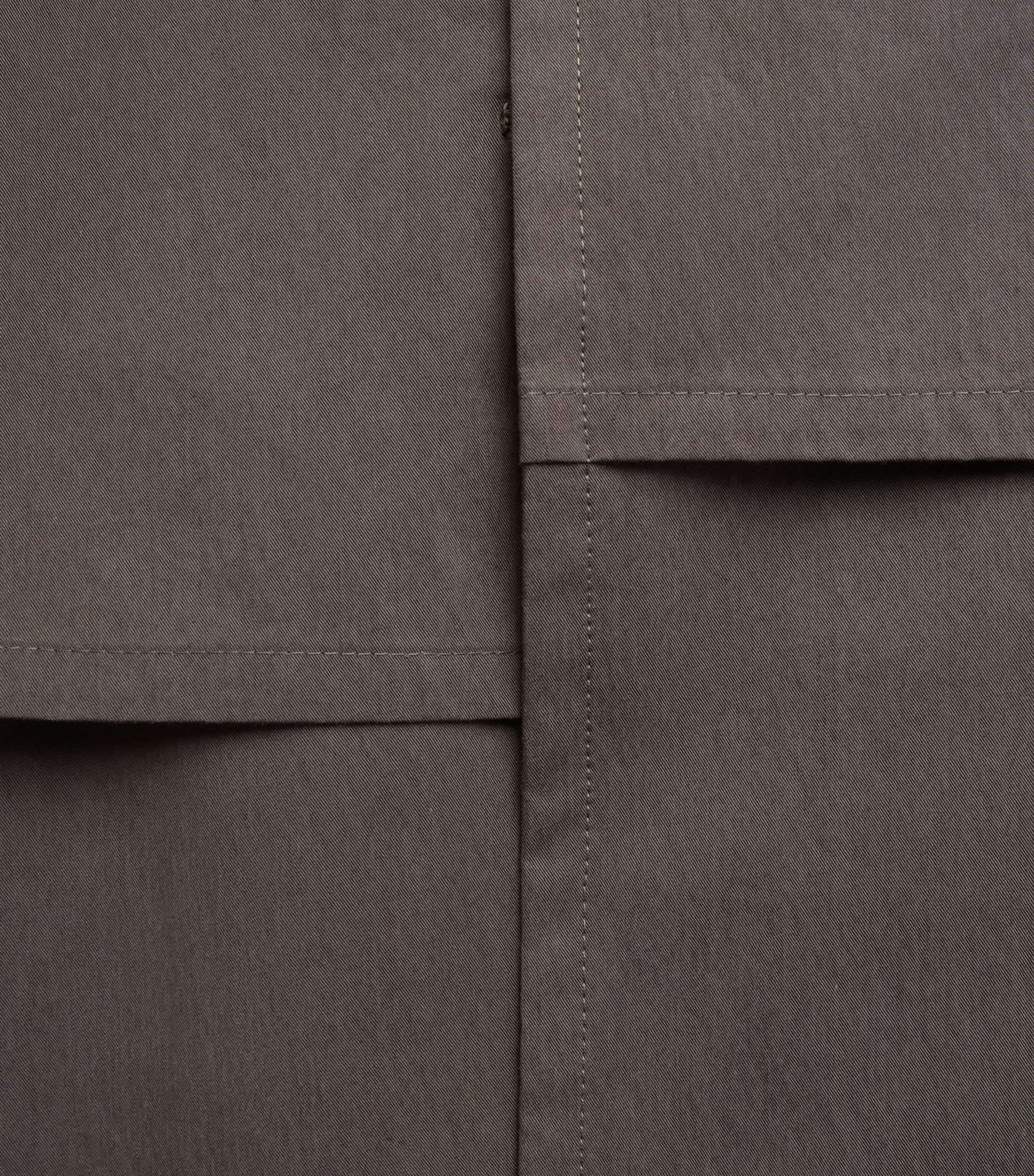 IM MEN Mens Overlap Trench Coat Brown Image 6